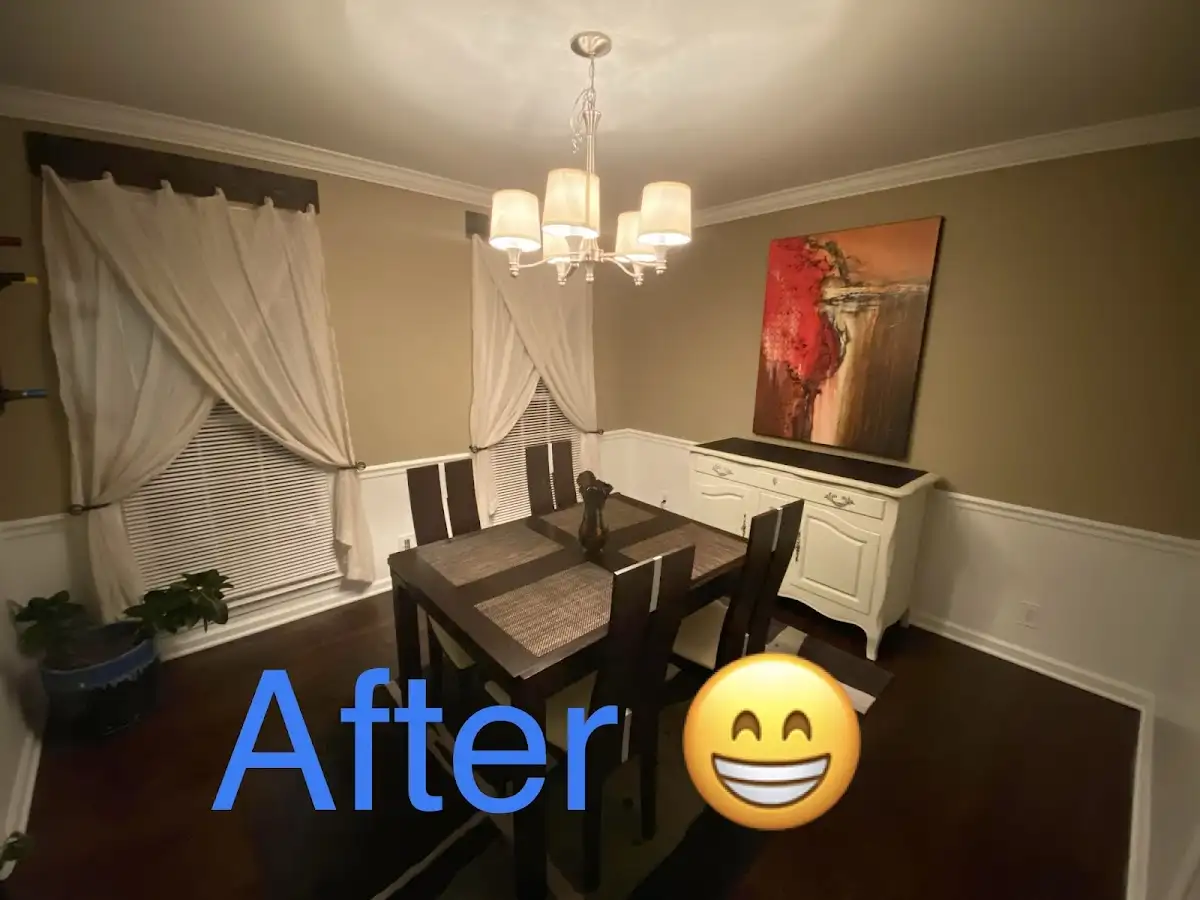 Professional dining room restoration after water damage in Dover